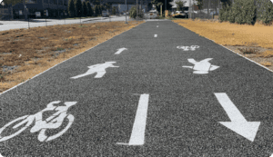 Porous Lane Bike Path Complete