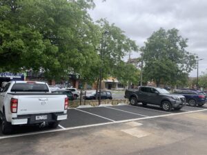 permeable car park